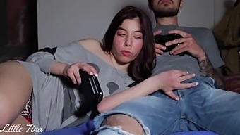 My Girlfriend'S Friend Gets A Blowjob In Exchange For Winning Fifa And Ends Up Having Anal Sex