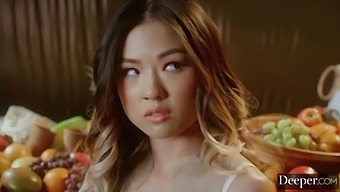 Mona Takes Charge In An Epic 5-Person Reverse Orgy With Intense Deep-Throat Action