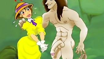 Cartoon Sex With Tarzan And Teen Jane In A Hardcore Orgy