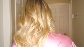 Solo Play And Swallowing While Watching My Friend'S Husband