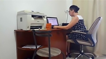 Mature Boss And Secretary Engage In Sexual Activity On Camera In The Office
