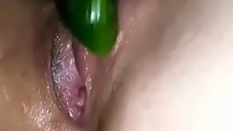 Arousing Solo Play With Sex Toys And Vegetables