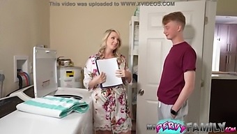 Stepmom Seduces Stepson With Big Natural Tits And Gets Her Ass Licked