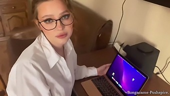 Cum On Stepmom'S Face In A Pov Masturbation Scene With Big Natural Tits