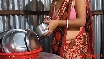 Indian Wife'S Steamy Kitchen Romp With Her Partner