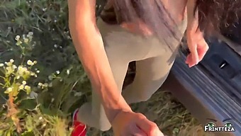 A Stunning Girl'S Anal Orgasm In A Public Setting