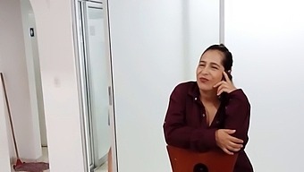 Latina Mature Interrupts Stepmother'S Phone Sex And Shares Her Partner