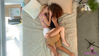 Blonde Chloe Cherry And Afro Babe Jenna Foxx In A Hot Lesbian Video
