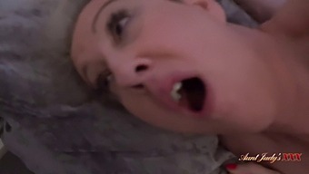 Watch As Mrs. Maggie Gets Naughty With Her Stepson