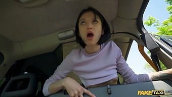 Busty Russian Babe Gets Her Pussy Pumped In A Fake Taxi