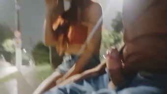 Exciting Handjob Encounter In A Dangerous Location With A Sexy Woman!