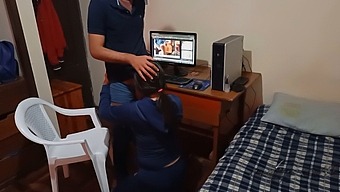 Maid Stumbles Upon Me: I Was Pleasuring Myself In My Room When My Maid Unexpectedly Walks In And Finds Me Watching Adult Content. She Is Too Aroused And Demands My Attention