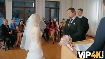 Blonde Bride'S Cuckold Wedding Surprise