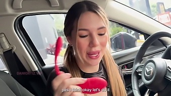 Dani Ortiz Pleasures Himself With A Vibrator While Driving His Car In Raw Footage