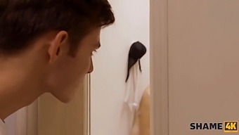 Boy Joins Mature Blonde In The Shower For Erotic Encounter