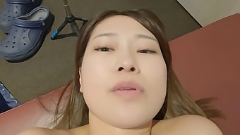 Petite Japanese Teen Gets A Handjob And Creampie In A Small Cafe