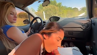Two Colombian Girls Offer Me A Car Ride And Proceed To Give Me A Deepthroat Blowjob Until I Ejaculate In Their Mouths