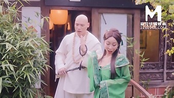 Stunning Brunette Babe In A Sensual Asian Fantasy: The Legend Of White Snake