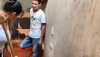 Stepdad And Stepdaughter Engage In A Steamy Laundry Room Encounter
